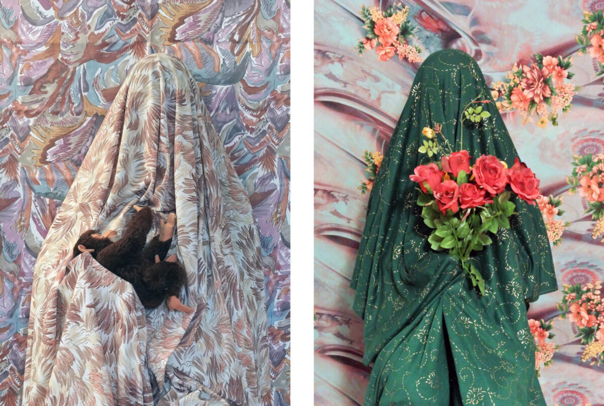 Christiane Spatt, (Links/Left) Hidden Jane, 2023, (Rechts/Right) Hidden Rose Lady 2012, Fine Art Print, Aludibond, 70x50 cm, 3+2.A.P.